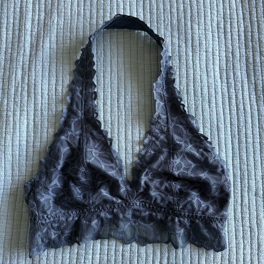 VS Pink lace halter bralette